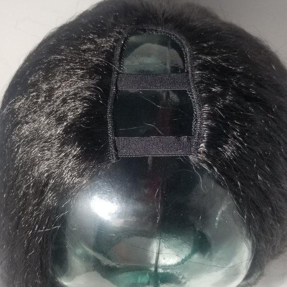 U-Part Wig. Kinky Straight. Synthetic. - Picture 2 of 6